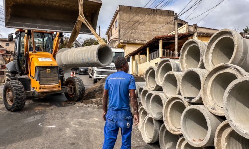 Saae-BM inicia construção de rede de águas pluviais no bairro São Sebastião